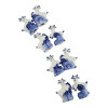 Porcelain goats with gifts (set of 8) (7.6 x 5.5 x 3.8 cm)