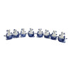 Porcelain Goats with Horseshoes (set of 8) (6.9 x 5.3 x 3.6 cm)