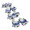 Porcelain Goats with Horseshoes (set of 8) (6.9 x 5.3 x 3.6 cm)