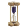Hourglass with purple sand for 5 minutes (8.2 x 4.2 x 4.2 cm)