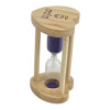 Hourglass with purple sand for 5 minutes (8.2 x 4.2 x 4.2 cm)