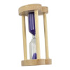 Hourglass with purple sand for 5 minutes (8.2 x 4.2 x 4.2 cm)