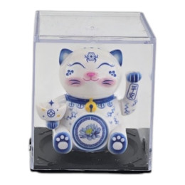 Кошка Манэки Нэко на солнечной батарее (6,4х5,4х5,4 см)