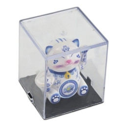 Кошка Манэки Нэко на солнечной батарее (6,4х5,4х5,4 см)