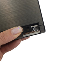 Портсигар с зажигалкой USB (10,6х9,6х2 см)