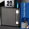 Портсигар с зажигалкой USB (10,6х9,6х2 см)