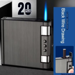 Портсигар с зажигалкой USB (10,6х9,6х2 см)