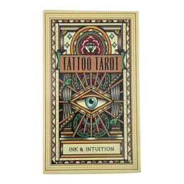 Карти Таро "Тату Таро: Чорнило та інтуїція" (Tattoo Tarot: Ink & Intuition) (10,5х6,2х2,7 см)