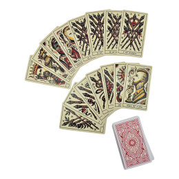 Карти Таро "Тату Таро: Чорнило та інтуїція" (Tattoo Tarot: Ink & Intuition) (10,5х6,2х2,7 см)