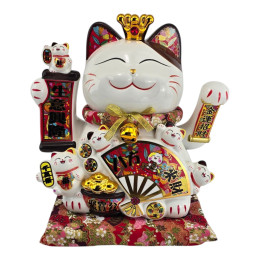Кошка Манэки Нэко керамическая (31х30х20,5 см)