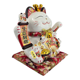 Кошка Манэки Нэко керамическая (31х30х20,5 см)