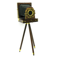 Souvenir camera on a tripod
