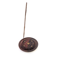 Incense stand round rosewood (d-10.2 cm)(4