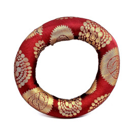 Подушка під співочу чашу бордова (d-14 см)