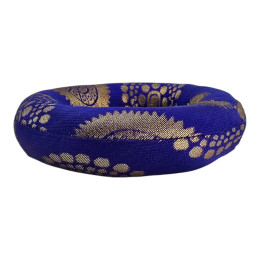 Blue singing bowl pillow (14 cm in diameter)