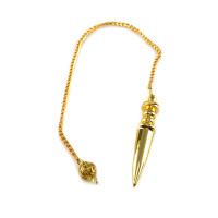 Dowsing pendulum bronze (24 cm)