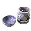 Aroma lamp made of soapstone (8.2x6.5x6.5 cm)