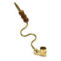 Трубка бронзовая гнутая (13,5х7х1,3 cm)(ZIK ZAK)A