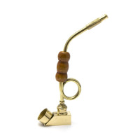 Трубка бронзовая гнутая (13,5х7х1,3 cm)(ZIK ZAK)D