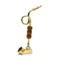 Трубка бронзовая гнутая (13,5х7х1,3 cm)(ZIK ZAK)E