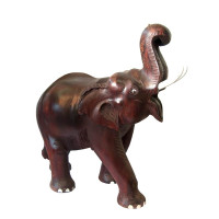 Elephant wooden carved (50x50x24 cm)