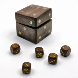 Dice rosewood (5x5x5 cm) (1.5*1.5 cube)
