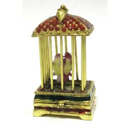 Шкатулка золотая,клетка