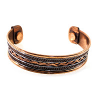 Copper bracelet with magnets (No2)