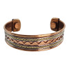 Copper bracelet with magnets "Wave"